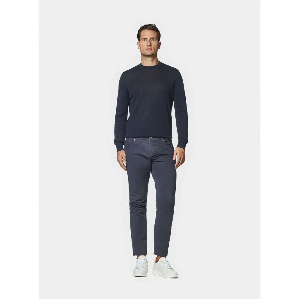 ✨Gutteridge Men’s Cotton Twill 5-pocket Navy Sz 34 Trousers Pants✨